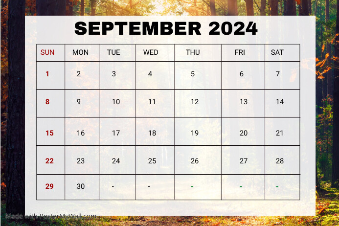 Setember Calander Label White Joyful September Calendar Label Template | PosterMyWall