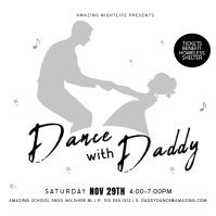 White Joyful Simple Minimalist Daddy Daughter Dance Flyer Template Instagram Post