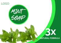 White Joyful Soap Packaging Label Design A5 template