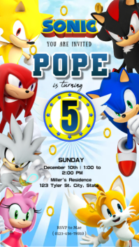White Joyful Sonic Birthday Instagram Story Indaba yaku-Instagram template
