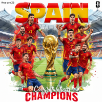 White Joyful Spain Football Victory Instagram Post template