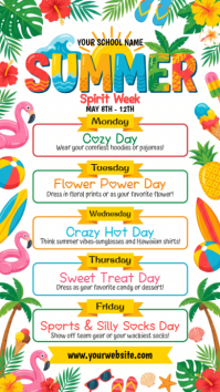 White Joyful Spirit Week Instagram Story template