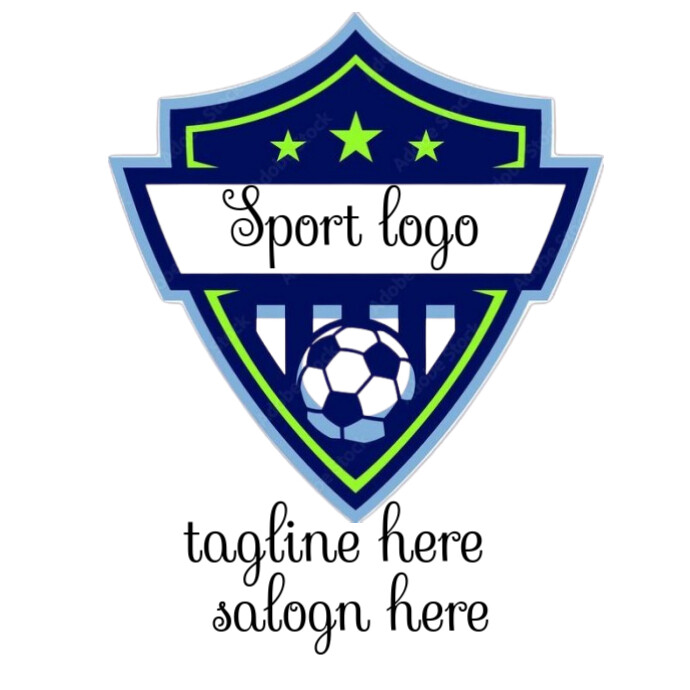 White Joyful Sport Logo template