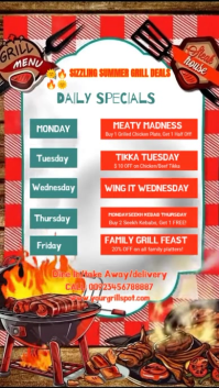 White Joyful Summer Deal Grilled A1 História do Instagram template