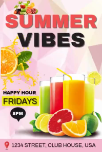 Hvid Summer Happy Hour Tumblr Graphic Template