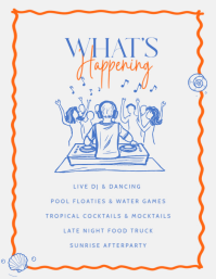White Summer Splash Party Flyer Template - Page 3