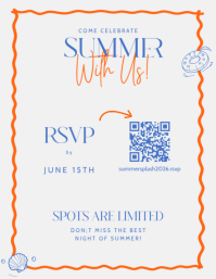 White Summer Splash Party Flyer Template - Page 4