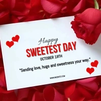 White Joyful Sweetest Day  Instagram Post template