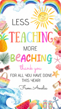 White Joyful Teacher Appreciation Instagram Story template