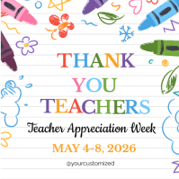 White Joyful Teacher Appreciation Week Instagram Post template