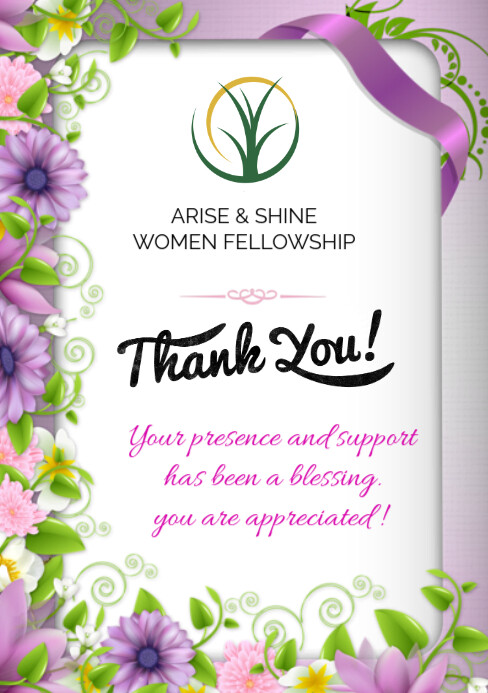 Copy of White Joyful Thank You Card A5 | PosterMyWall