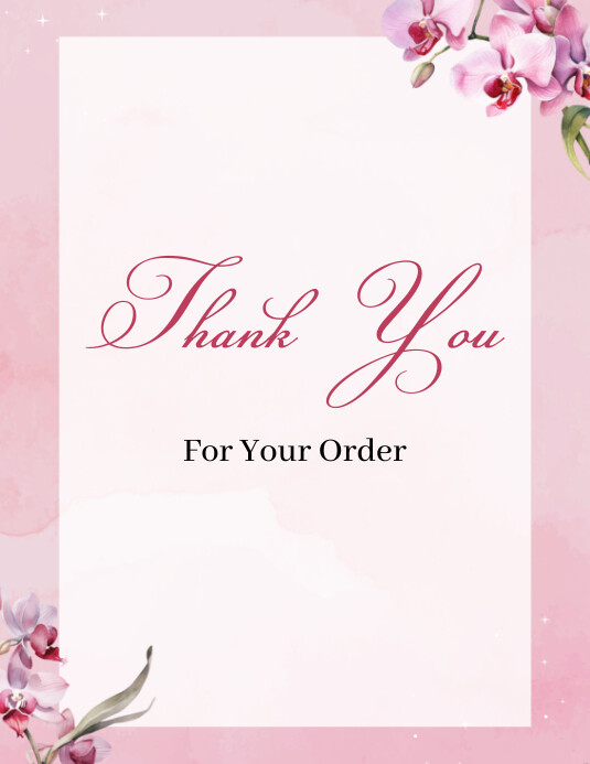 Plantilla de White Joyful Thank You Card Flyer (us Letter | PosterMyWall
