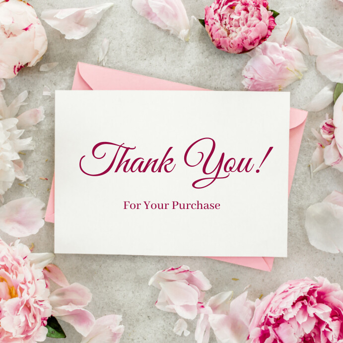 Copy of White Joyful Thank You Card Instagram Post | PosterMyWall