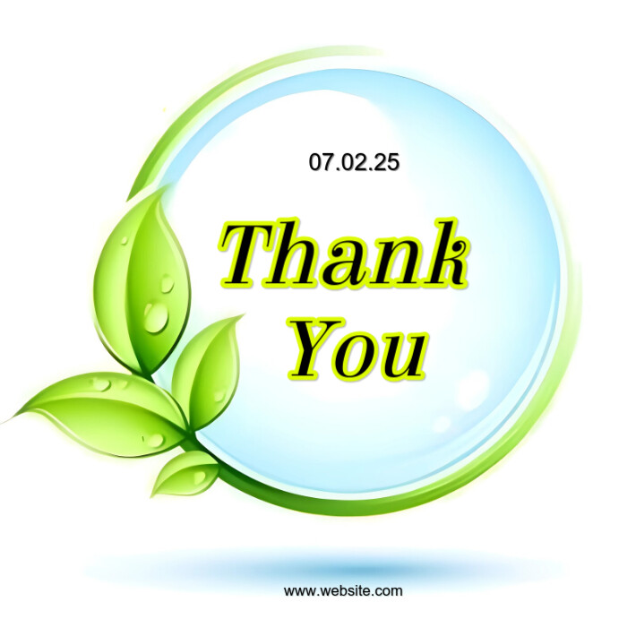 Plantilla de White Joyful Thank You Card Instagram Post | PosterMyWall