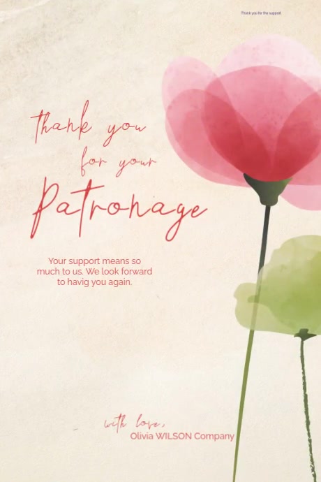 Copy of White Joyful Thank You Card Poster | PosterMyWall