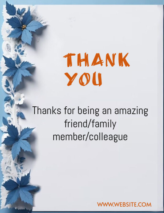 White Joyful Thank You Flyer (us Letter) Template | PosterMyWall