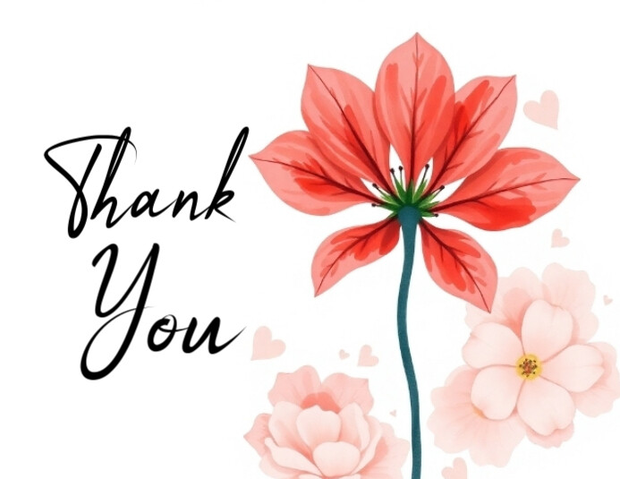 Copy of White Joyful Thank You Flyer (us Letter) | PosterMyWall