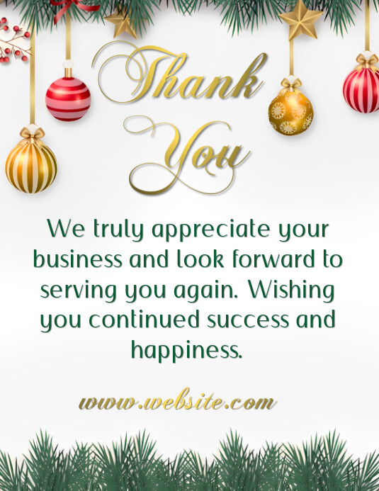 Copy of White Joyful Thank You Flyer (us Letter) | PosterMyWall