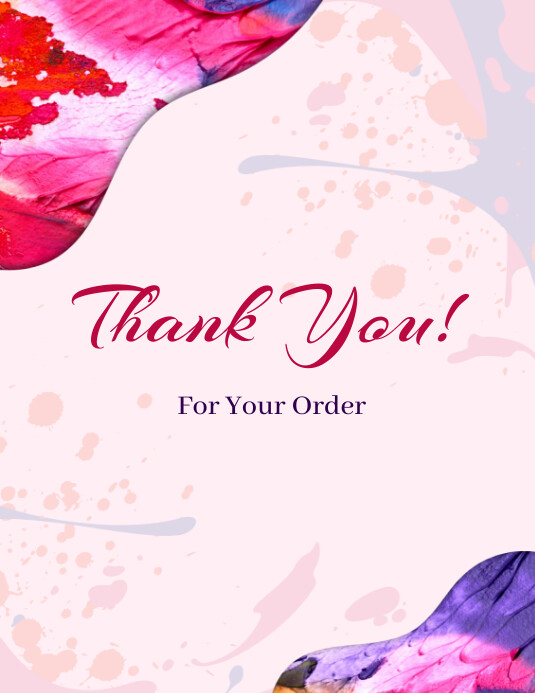 Copy of White Joyful Thank You For Flyer (us Letter) | PosterMyWall