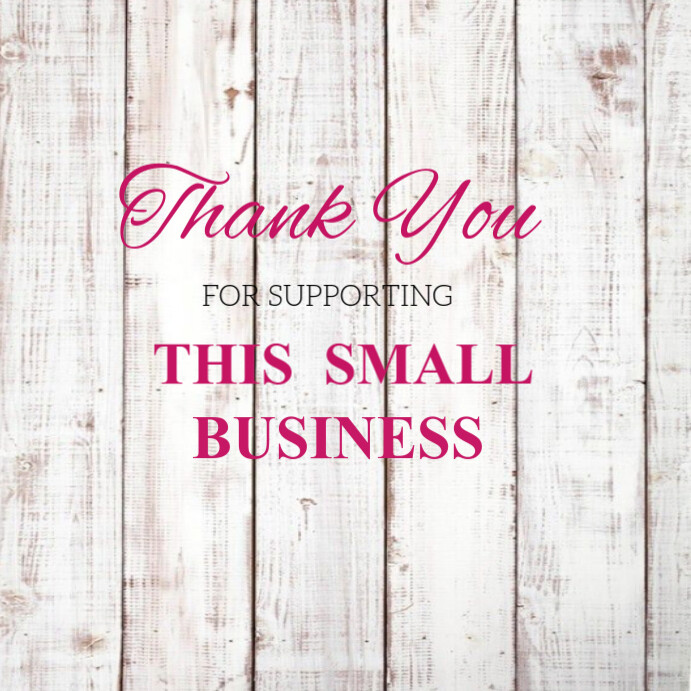 White Joyful Thank You For Small Business Instagram Post Template ...