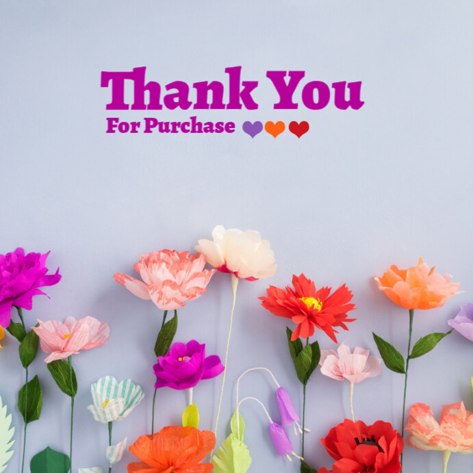 White Joyful Thank You Instagram Post Template | PosterMyWall
