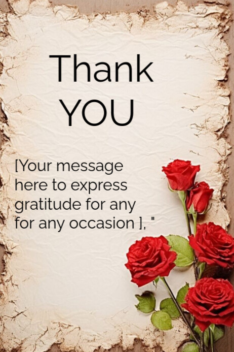 Copy of White Joyful Thank You Template Poster | PosterMyWall