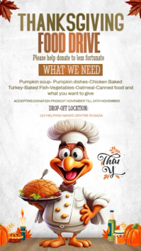 White Joyful Thanksgiving Instagram Story template