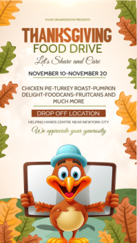 White Joyful Thanksgiving Instagram Story template