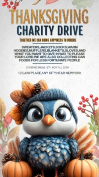White Joyful Thanksgiving Instagram Story template
