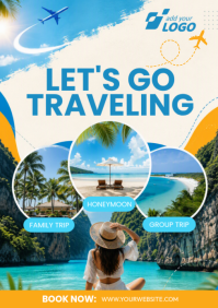 Putih Travel A4 Template