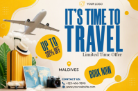 Blanc Travel Promotion Plakkaat Template