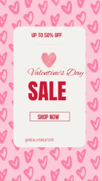 White Joyful Valentine 'day  Instagram Story Instagram-verhaal template