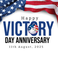 White Joyful Victory Day  Instagram Post template