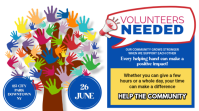 สีขาว Volunteer Recruitment Digitalt display Template