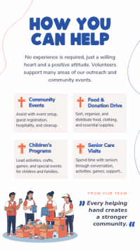 White Volunteer Recruitment Instagram Story Template - Page 2