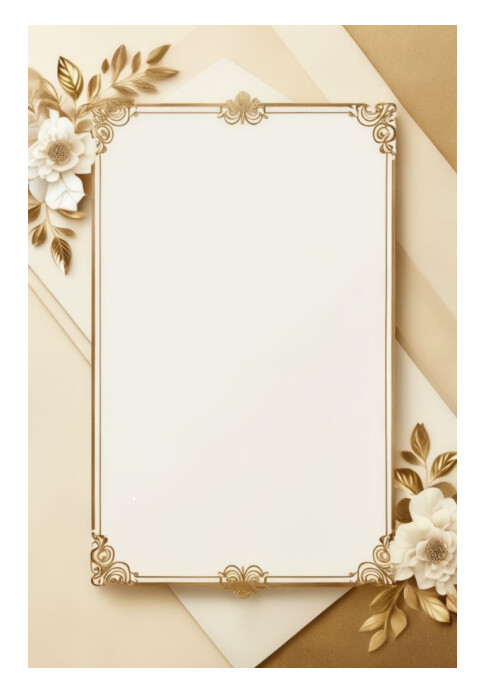 White Color Invitation White Joyful Wedding Invitation Card Template | PosterMyWall