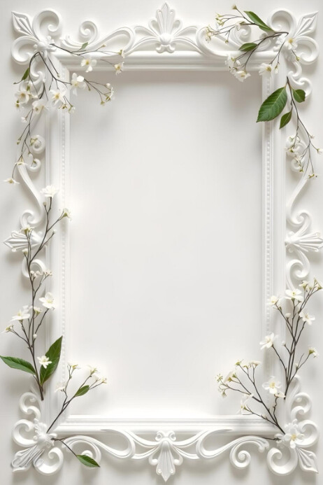 White Joyful Wedding Invitation  Poster Cartaz template
