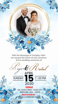 White Joyful Wedding Thank You Card Template Instagram Story