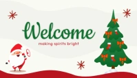 White Joyful  Welcome Christmas Blog Header template