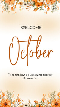 Blanco Welcome October Instagram Story Template