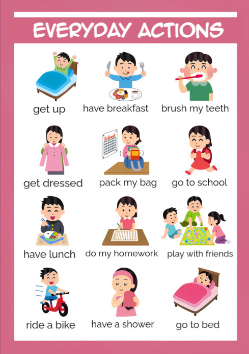 White Joyful Worksheet For Pupil A4 template