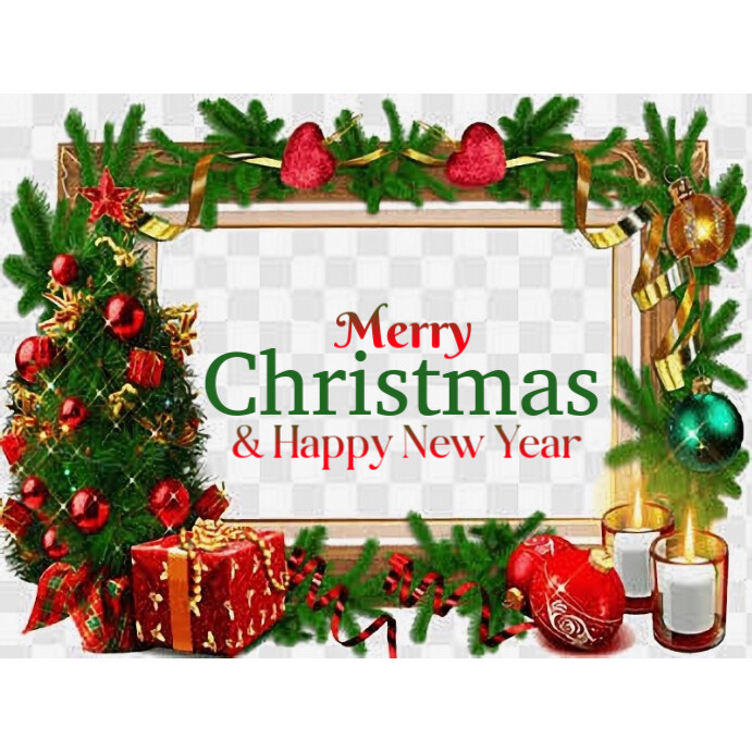 White Joyful Xmas And New Year Instagram Post Template | PosterMyWall