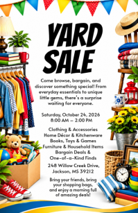 Putih Yard Sale Tabloid Template