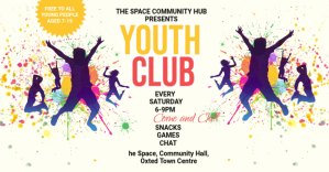 White Joyful Youth Club Event Facebook Shared Image template