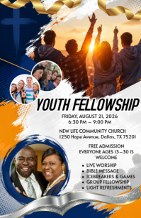 Putih Youth Fellowship Event Tabloïd Template