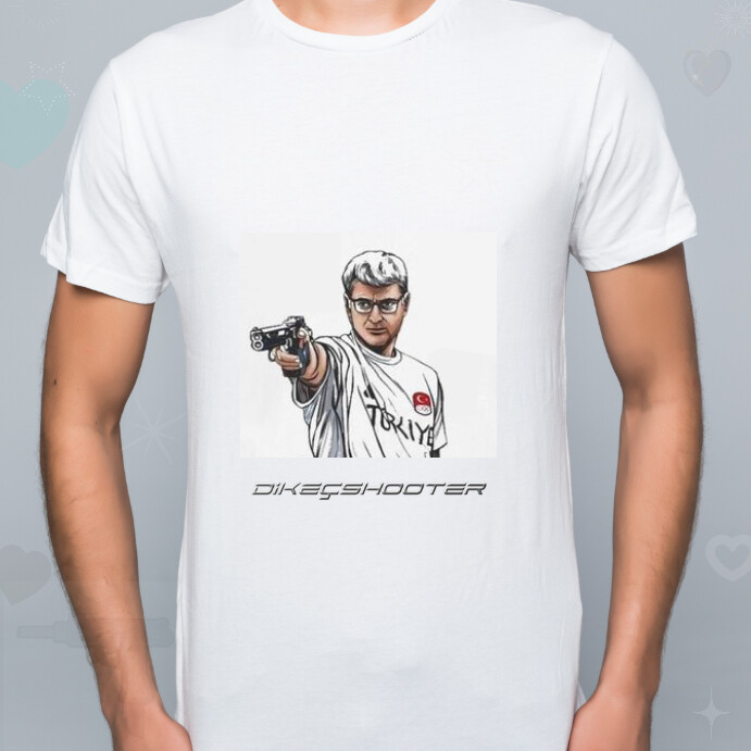 White Joyful Yusuf Dikeç: Olympic Champion Sh Instagram Post template
