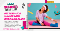 White Joyful Zumba Class Facebook Event Cover template