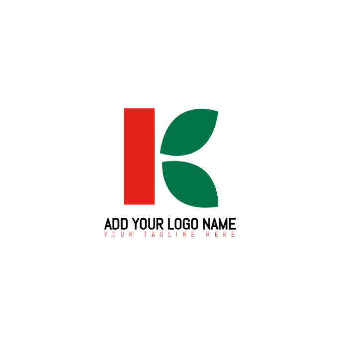 White  K Logo/leaf/custom/typography/monogram/brand/business/symbol/identity/icon/sign/elegant/uniqu template