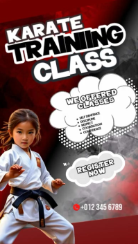 Branco Karate Training Instagram Story Template