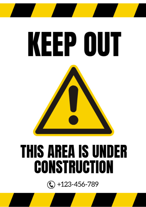 Copy of White Keep Out A2 | PosterMyWall